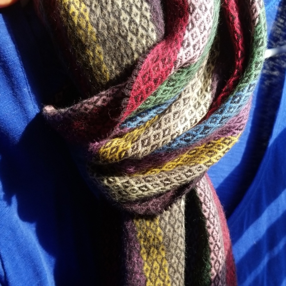 Rainbow soft scarf / accent wrap